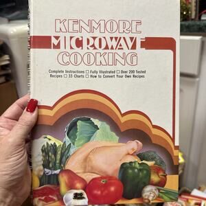Vtg 1981 Kenmore Microwave Cooking Cookbook Recipes Book HC Spiral